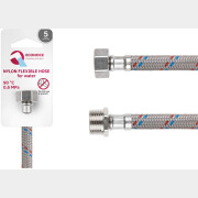 Гибкая подводка для воды nylon гайка 1/2" - штуцер 1/2" ECONOCE 150 см (EC035150)