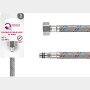 Гибкая подводка для воды nylon иголка М10 короткая - гайка 1/2" ECONOCE 150 см (EC033150)