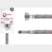 Гибкая подводка для воды nylon иголка М10 длинная - гайка 1/2" ECONOCE 150 см (EC032150)