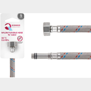 Гибкая подводка для воды nylon иголка М10 длинная - гайка 1/2" ECONOCE 150 см (EC032150)