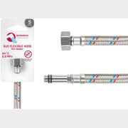 Гибкая подводка для воды SUS иголка М10 длинная - гайка 1/2" ECONOCE 80 см (EC022080)