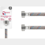 Гибкая подводка для воды nylon гайка 1/2" - гайка 1/2" ECONOCE 120 см (EC034120)