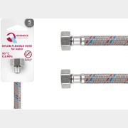 Гибкая подводка для воды nylon гайка 1/2" - гайка 1/2" ECONOCE 120 см (EC034120)