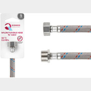 Гибкая подводка для воды nylon гайка 1/2" - штуцер 1/2" ECONOCE 100 см (EC035100)