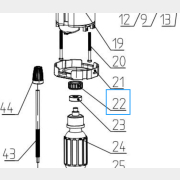 Пыльник подшипника для фрезера Wortex MM 5513 E (5081-22)