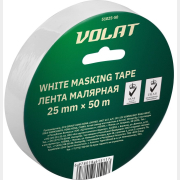 Скотч (лента) малярный 25 мм 50 м ВОЛАТ белый (51025-50)