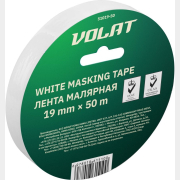 Скотч (лента) малярный 19 мм 50 м ВОЛАТ белый (51019-50)