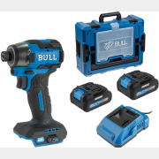 Шуруповерт (винтоверт) ударный аккумуляторный BULL CID 2218 XLTpro SET Xcase (1329954)