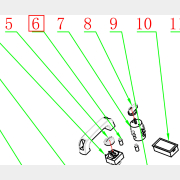 Индикатор контрольный зеленый для зарядного автомобильного устройства Solaris St-652 (ST-652-06G)