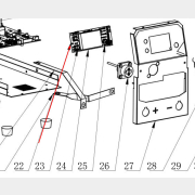 Плата управления и индикации для сварочного аппарата Altena S2200 (101327-22)