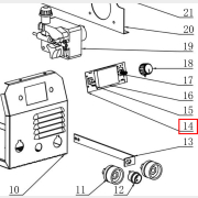 Плата управления и индикации для сварочного аппарата Altena S2000 (101326-14)