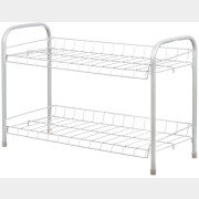 Этажерка для обуви NIKA, 2-х секционная, матовый серый, 660×280×440 мм (ЭТ3/МС)