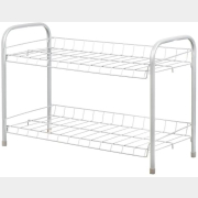 Этажерка для обуви NIKA, 2-х секционная, матовый серый, 660×280×440 мм (ЭТ3/МС)