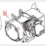 Двигатель для генератора Eco Pe-9001E3Fp, Pe-9001Es (01.06.KM190FD-009-H21A)