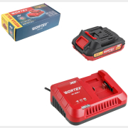 Комплект аккумулятор 18В 2Ач и зарядное устройство 1х2 А WORTEX ALL1 XLT SET (2329017)