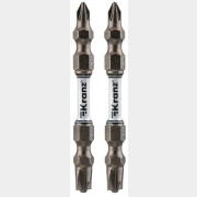 Бита для шуруповерта двусторонняя магнитная PZ/FL1 - PZ/FL2 65 мм KRANZ 2 штуки (KR-92-0451-2)