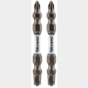 Бита для шуруповерта двусторонняя магнитная PZ/FL1 - PZ/FL2 65 мм KRANZ 2 штуки (KR-92-0451-2)