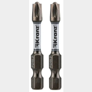 Бита для шуруповерта магнитная PZ/FL2 50 мм KRANZ 2 штуки (KR-92-0419-2)