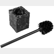 Ершик для унитаза PERFECTO LINEA StoneWave черный (35-130804)