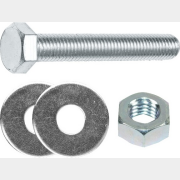 Болт шестигранный М10х30 мм с гайкой и шайбами STARFIX 2 штуки (SMK1-86884-2)
