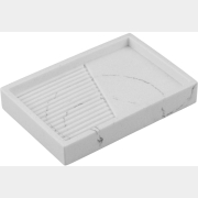 Мыльница PERFECTO LINEA Element Marble белый (35-618703)