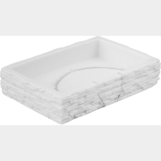 Мыльница PERFECTO LINEA StoneWave белый (35-130813)