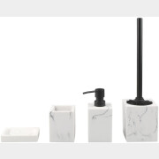 Набор аксессуаров для ванной комнаты Marble 4 предмета PERFECTO LINEA белый (35-000105)