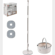 Умная швабра с отжимным ведром PERFECTO LINEA Mopex бело-серая (43-171331)