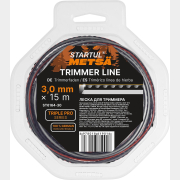 Леска для триммера 3 мм х 15 м TRIPLE PRO STARTUL METSA (ST6164-30)