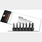 Набор бит шестигранных под головку 3/8" ударных T20-T50 7 предметов на подвесе TOPTUL (GDAG0703)