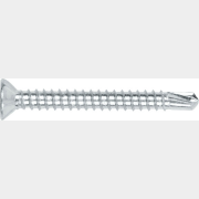 Саморез оконный 3,9х38 мм белый цинк частая резьба со сверлом STARFIX 500 штук (SMC2-80901-500)