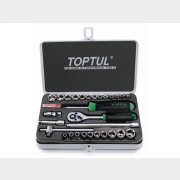 Набор инструментов 1/4" 6 граней 29 предметов TOPTUL (GCAD2902)