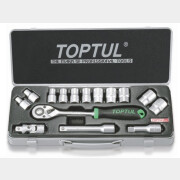 Набор инструментов 1/2" 6 граней 15 предметов TOPTUL (GCAD1502)