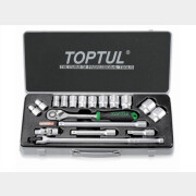 Набор инструментов 1/2" 6 граней 18 предметов TOPTUL (GCAD1802)
