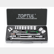 Набор инструментов 1/2" 6 граней 18 предметов TOPTUL (GCAD1802)