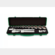 Набор инструментов 1/2" 12 граней 16 предметов TOPTUL (GCAD1604)