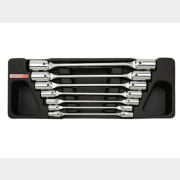 Набор ключей торцевых шарнирных 6-19 мм 7 предметов TOPTUL (GAAT0702)