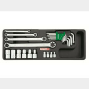 Набор инструментов 1/4", 1/2" 23 предмета TOPTUL (GAAT2302)
