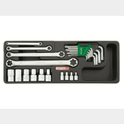 Набор инструментов 1/4", 1/2" 23 предмета TOPTUL (GAAT2302)