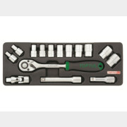 Набор инструментов 1/2" 6 граней 15 предметов TOPTUL (GCAT1502)