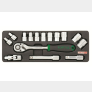 Набор инструментов 1/2" 6 граней 15 предметов TOPTUL (GCAT1502)