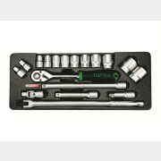 Набор инструментов 1/2" 6 граней 18 предметов TOPTUL (GCAT1801)