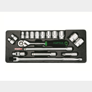 Набор инструментов 1/2" 6 граней 18 предметов TOPTUL (GCAT1801)