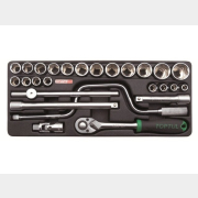 Набор инструментов 1/2" 6 граней 26 предметов TOPTUL (GCAT2604)