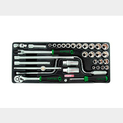 Набор инструментов 3/8" 6 граней 34 предмета TOPTUL (GCAT3403)