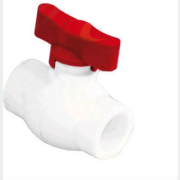 Кран шаровой ПП 20 ручка-бабочка красная РосТурПласт (14976)