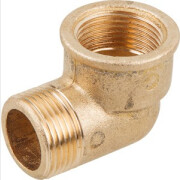 Угольник латунный 1/2" с внутренней-наружной резьбой ЦВЕТЛИТ (ZW50094)