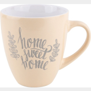 Кружка керамическая PERFECTO LINEA Любимый дом молочная 400 мл (30-388602)