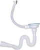 Сифон для кухни 3 1/2" с круглым переливом выход 40/50 мм AV ENGINEERING (AVE129779)