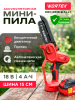 Пила цепная аккумуляторная WORTEX CEC 2518-2 ALL1 (1334828)